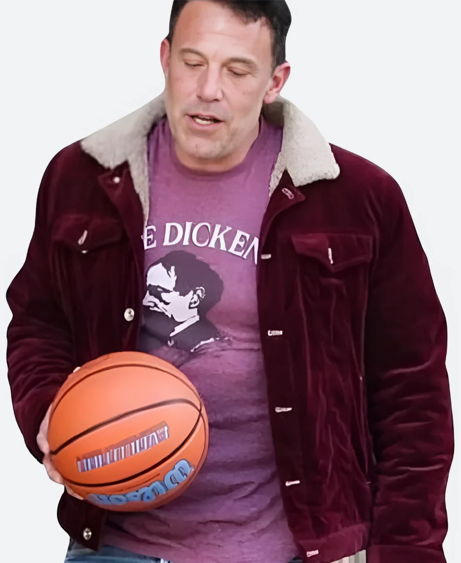 Ben Affleck Sherpa Jacket Front Image