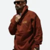 Better Days Will Come Brown Hoodie Front Image