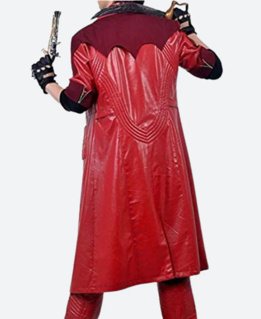 Devil May Cry 4 Dante Mercenary Leather Trench Coat back Image