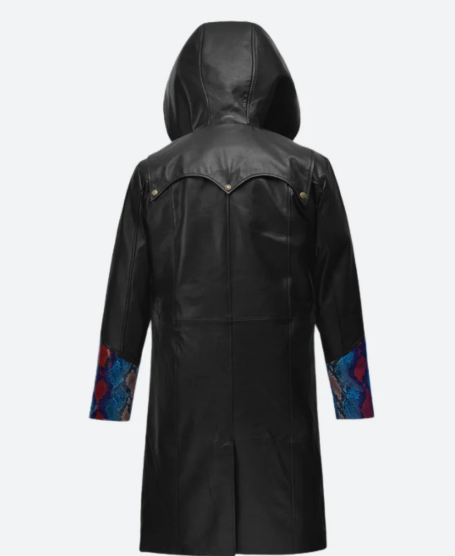 Devil May Cry 5 Dante Leather Trench Coat Back Image
