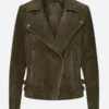 FBI International S2 Jamie Kellett Suede Leather Jacket Front Image