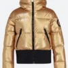Goldbergh SKi Golden Hooded Puffer Jacket Front Image