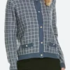 Grosse Pointe Garden Society Patty Check Cardigan Front Image