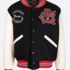 Icecream X Team EU Letterman Varsity Jacket Black Front Image