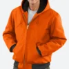 Justin Bieber Hooded Jacket Front imafge
