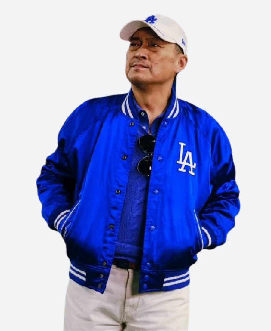 Ken Watanabe Los Angeles Dodgers Varsity Jacket Actor Image