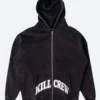 Kill Crew Zipper Hoodie Front Black Image
