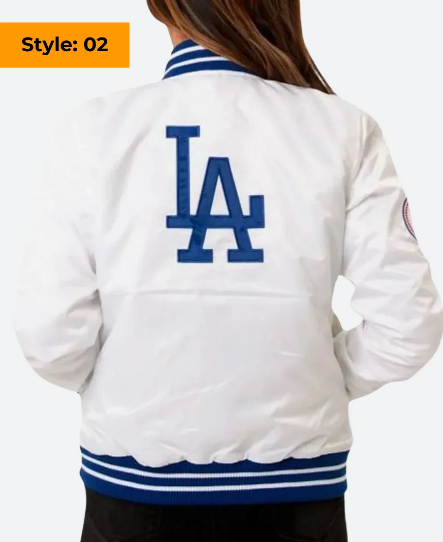 LA Dodgers 1980 Varsity Jacket Style-02 Back Image
