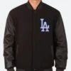 LA Dodgers Black Varsity Jacket webp