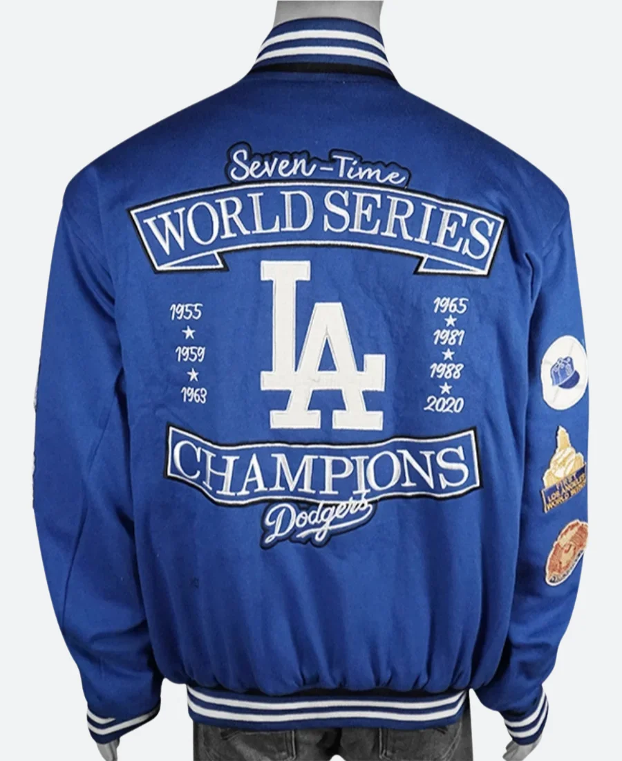 LA Dodgers Varsity Jacket BAck Image
