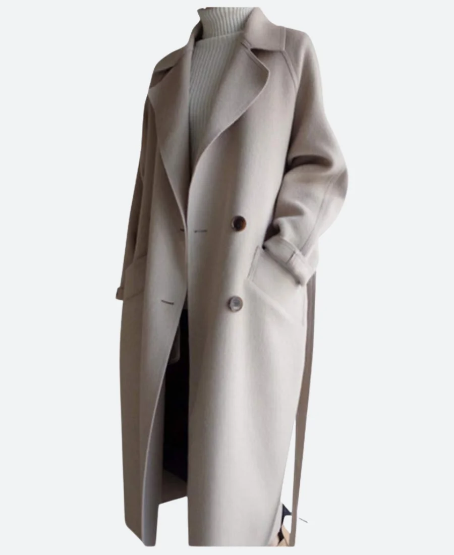 La Dolce Villa 2025 Violante Placido Trench Coat_ Front Image