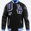 Magic Johnson X LA Dodgers Varsity Jacket Front Image