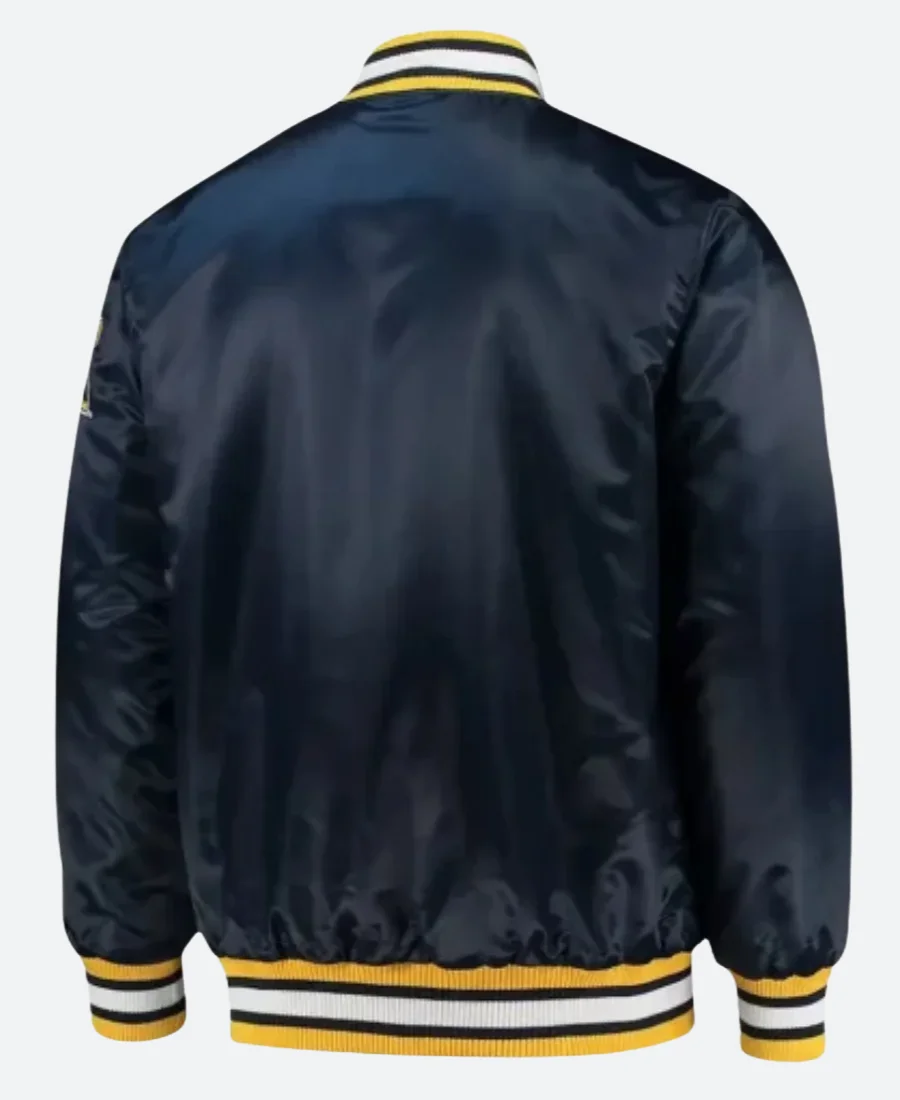 Michigan Wolverines Letterman Varsity Jacket Back Image