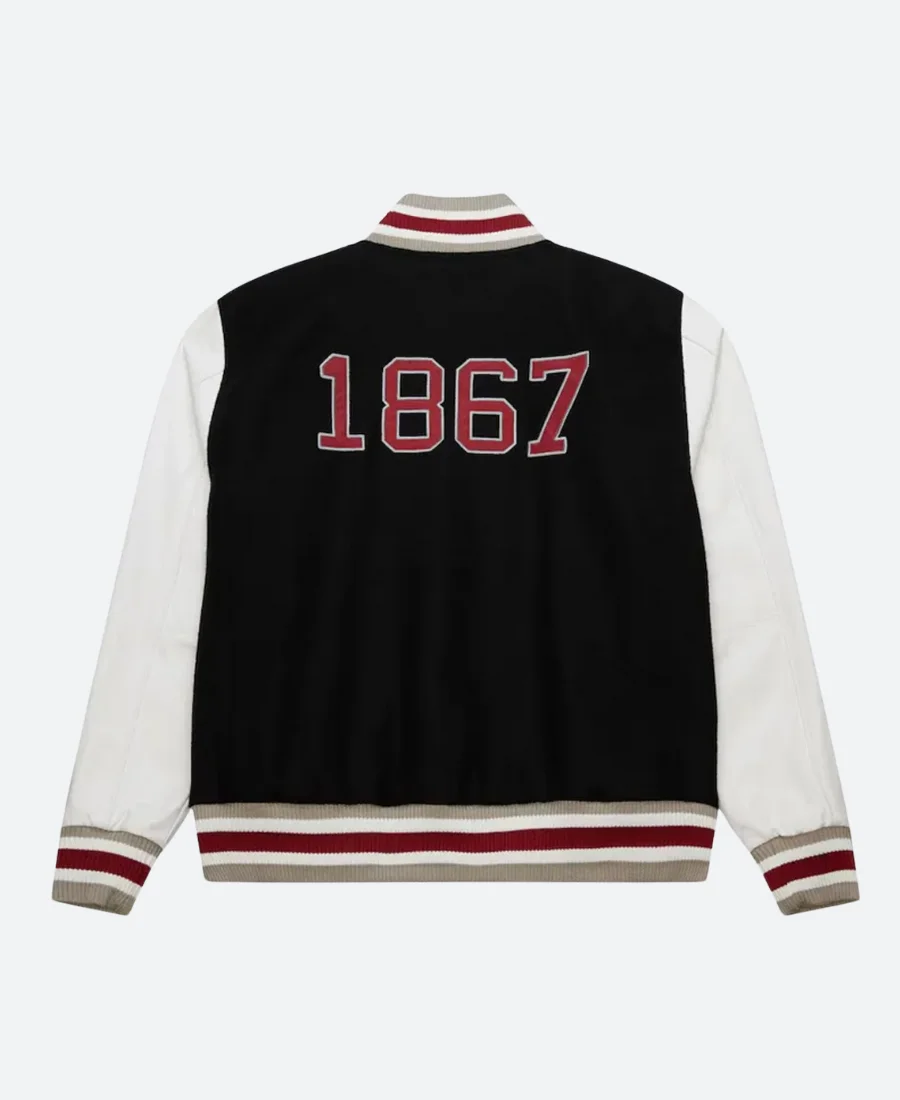 Morehouse Maroon Tigers Homecoming Letterman Varsity Jacket Back Image