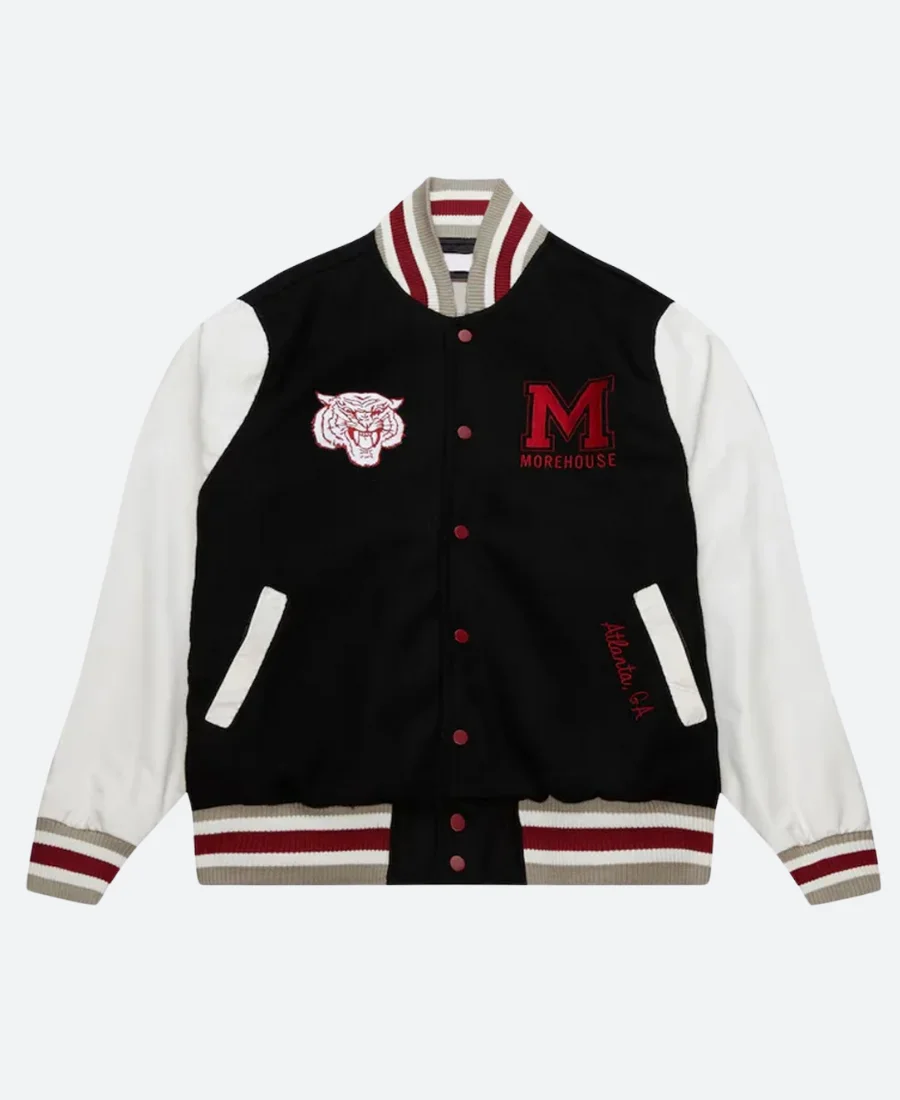 Morehouse Maroon Tigers Homecoming Letterman Varsity Jacket Front Image