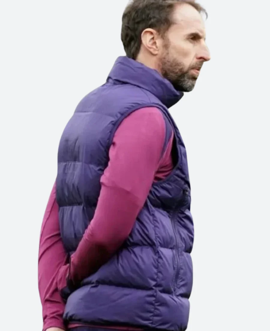 National Football England Team Puffer Vest Back Image