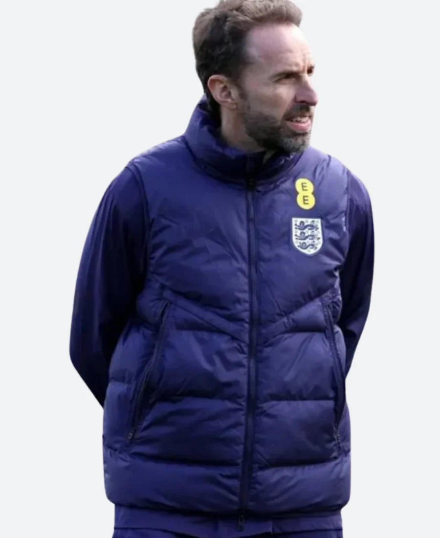 National Football England Team Puffer Vest Front Image
