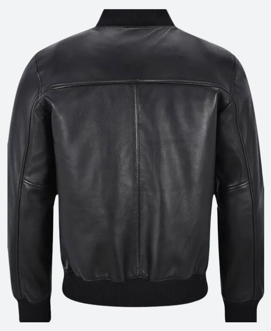 Ncis S21 Nick Torres Leather Jacket Back Image