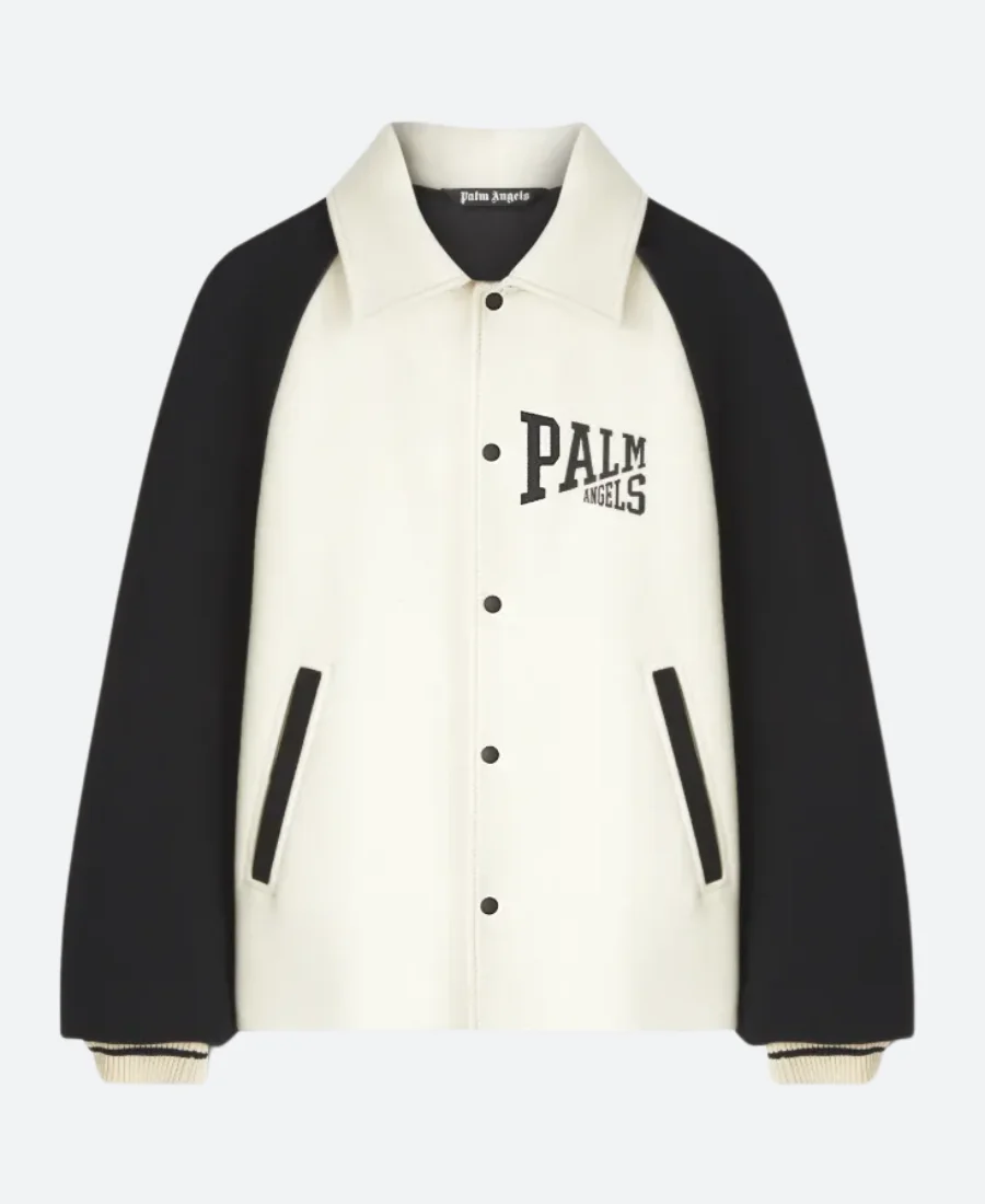Palm Angels Letterman Varsity Jacket Front Image