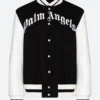 Palm Angels X 50 Bear Varsity Jacket Black Front Image