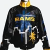 Puka Nacua LA Rams Leather Jacket Front Image