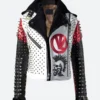 Rock Punk Studded Leather JacketFront Image