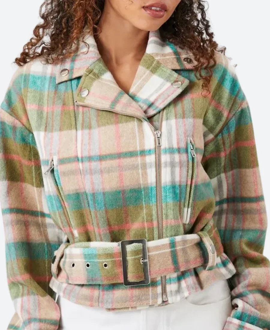 Sisterhood Inc Izzy Plaid Jacket Front Image