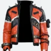 Slasher 76 Overwatch Halloween Leather Jacket Front Image