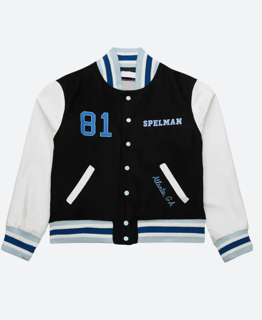 Spelman College Jaguars Homecoming Letterman Varsity Jacket Front Image