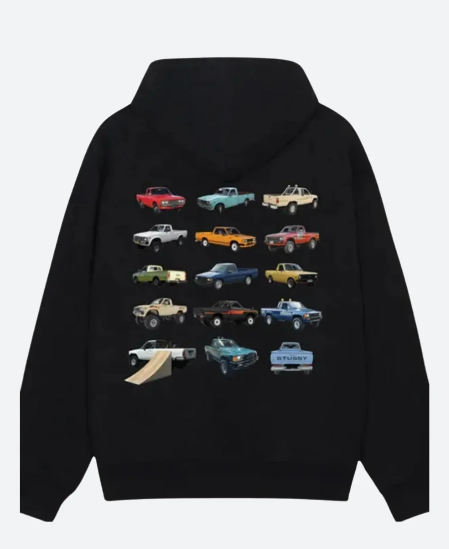 Stussy Zipper Hoodie back Image