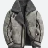 Subteran Dracu Negrescu Shearling Leather Jacket Front Image