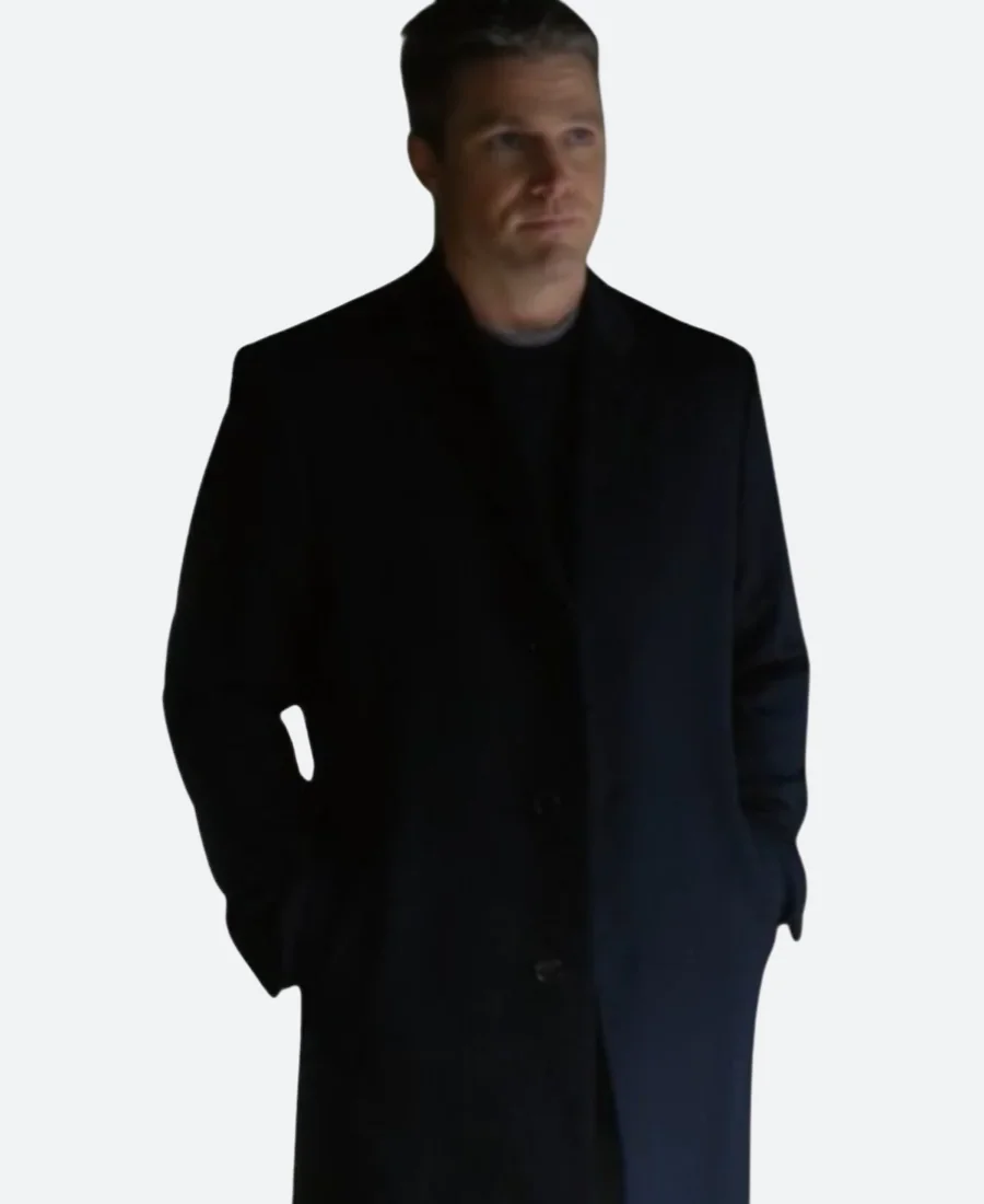 Suits LA 2025 Ted Black Trench Coat Front Image