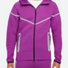 Tech Windrunner Reflective Hooded Jacket Front Image