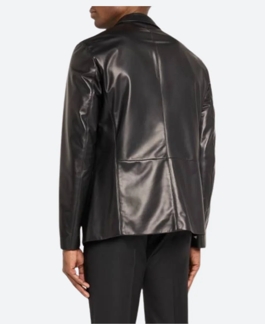 The Kelly Clarkson Show 2025 Michael Fassbender Leather Blazer Back Image