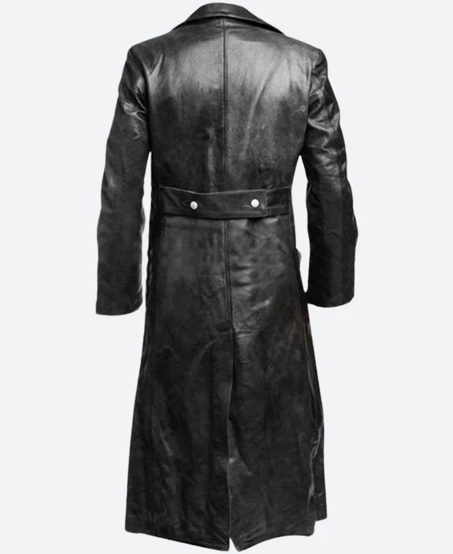 The Ministry of Ungentlemanly Warfare Gus March Phillips Leather Coat Back image