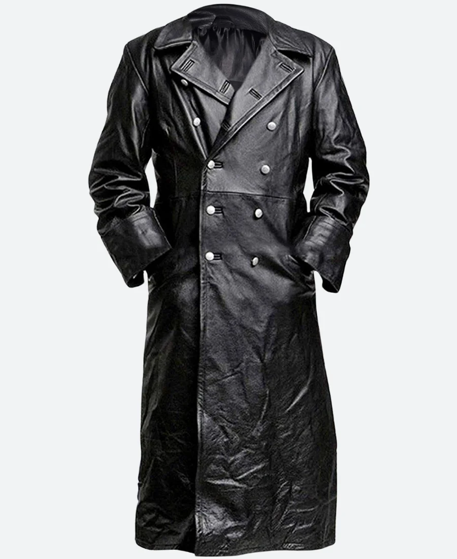 The Ministry of Ungentlemanly Warfare Gus March Phillips Leather Coat Front Image