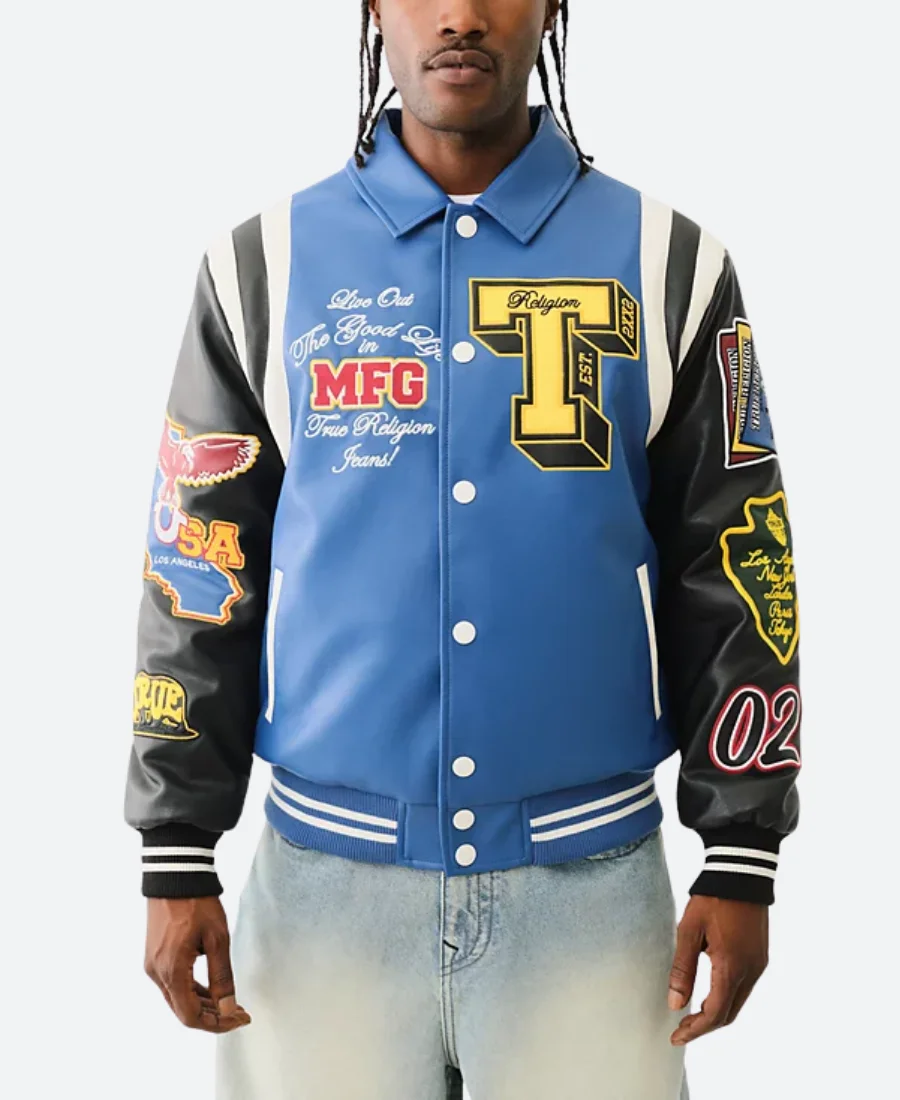 The Rolling Loud Festival Derrick Milano Leather Jacket Front Image