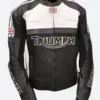 Triumph Motorcycle Leather Jacket Front Image