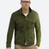 Welcome to Wrexham Suede Leather Jacket Front Image