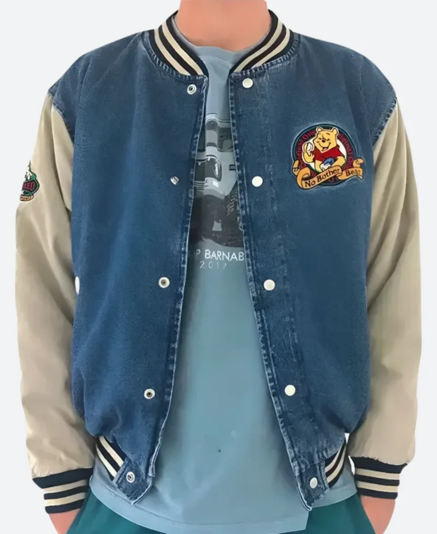 Winnie The Pooh Varsity Jacket Front Image