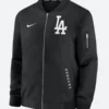 LA Dodgers Dugout Bomber Jacket Front Image